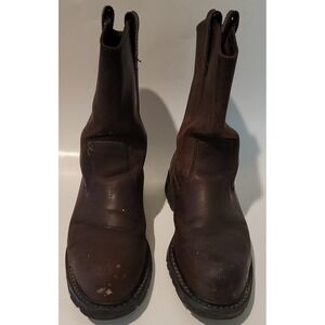 WOLVERINE Buccaneer Well Steel Toe Work Boots Brown‎ Leather Men's Size 8.5M